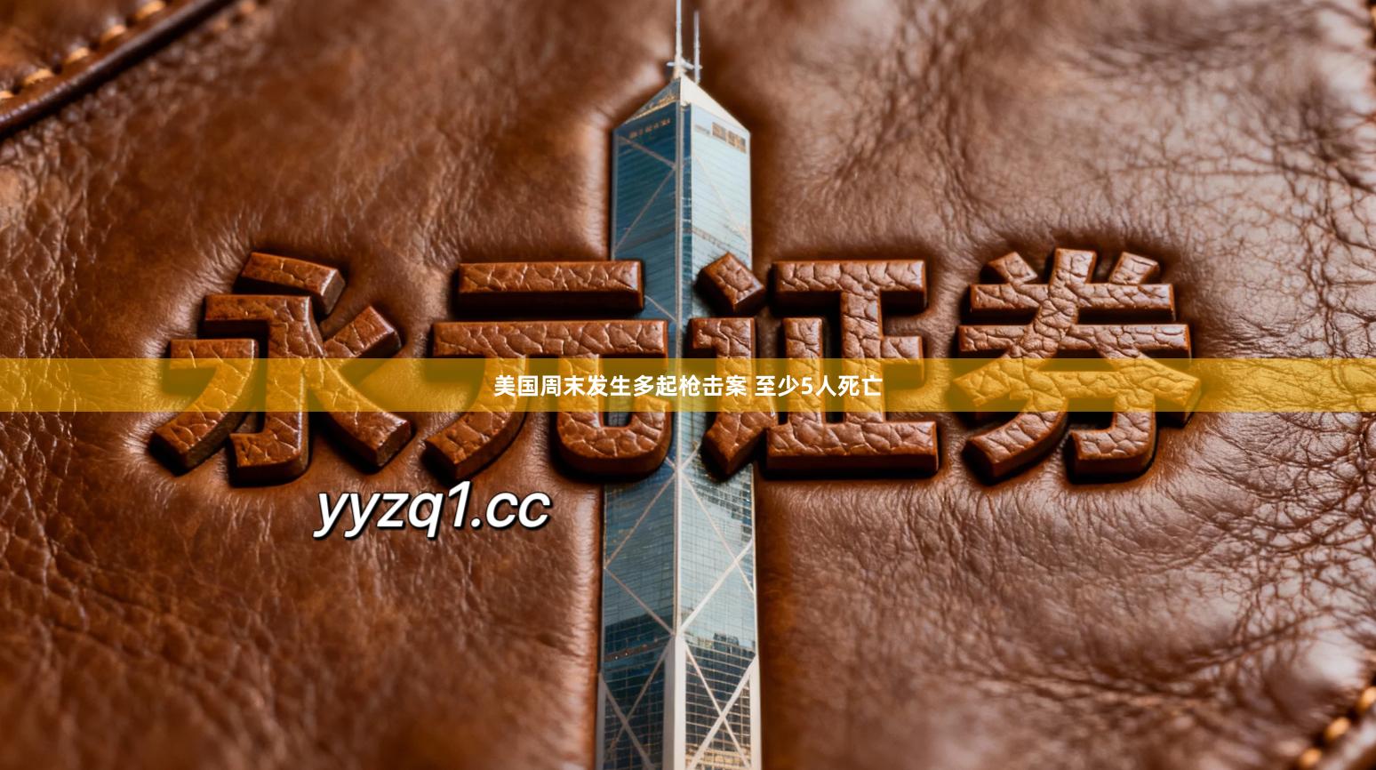 美国周末发生多起枪击案 至少5人死亡